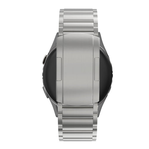 Bandz Garmin Vivoactive 4 Titanium Link Strap (Silver)
