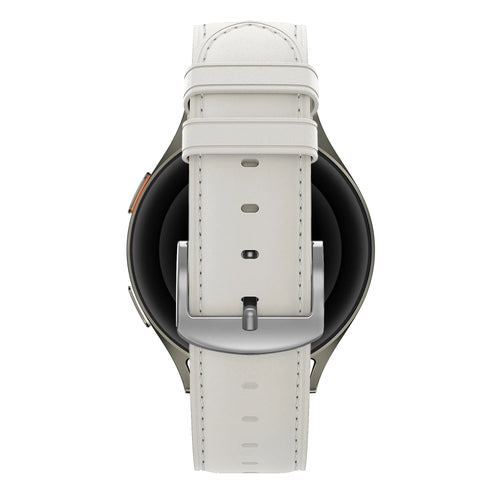 Bandz Bracelet cuir 'Easy Fit' Oppo Watch X2 Mini (blanc)