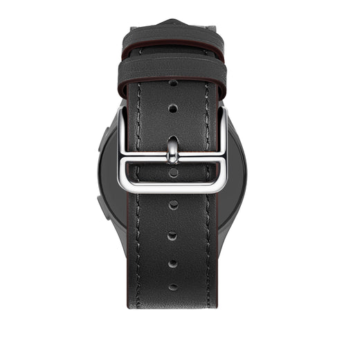 Bandz Huawei Watch 5 - 46mm Leather Strap 'Deluxe' (Black)