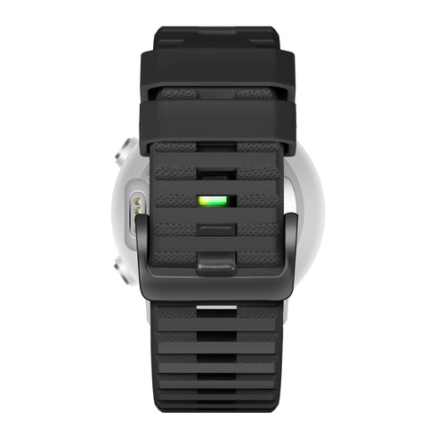 Bandz Garmin Forerunner 745 siliconen band met gesp (zwart)