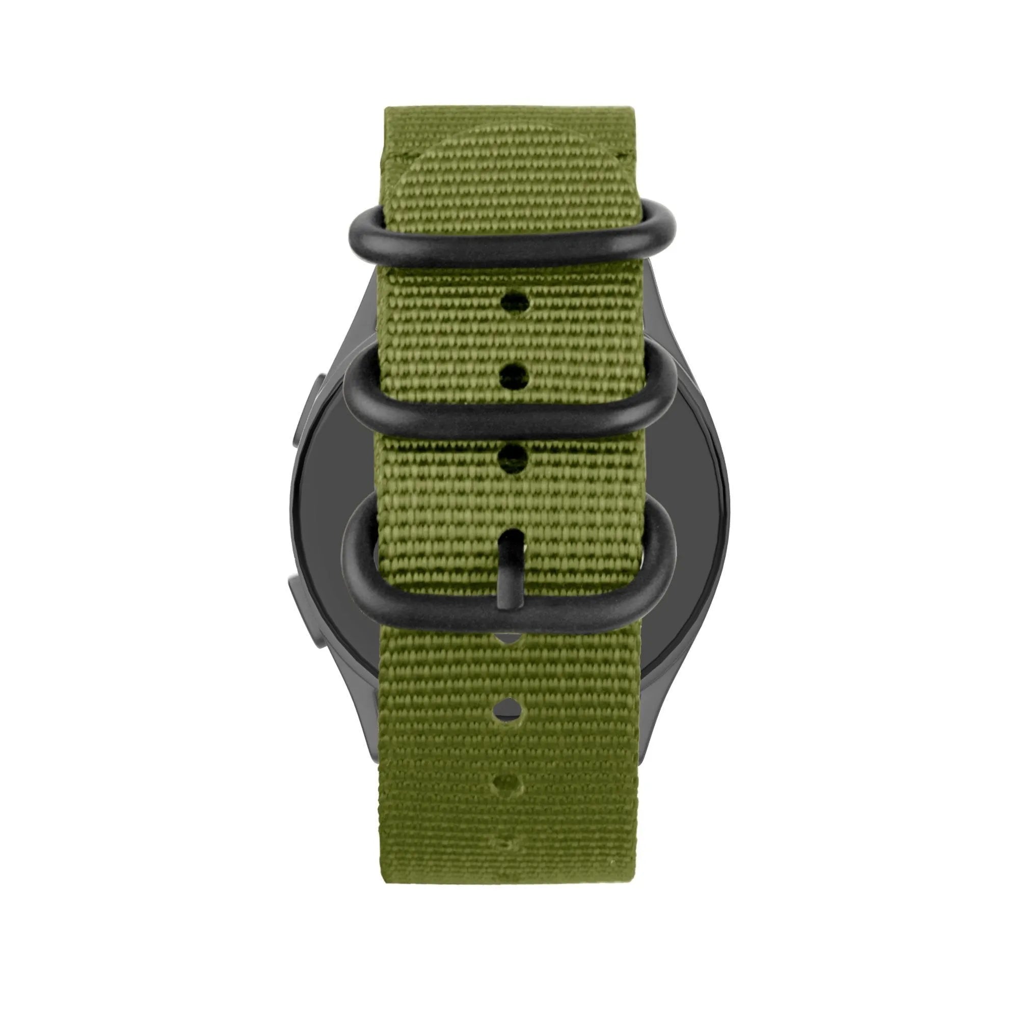 Bandz TicWatch 22mm Buckled Nylon Strap (Green)