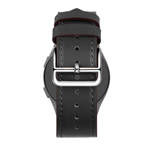 Bandz Correa cuero 'De lujo' Amazfit Cheetah (Pro) (negro)