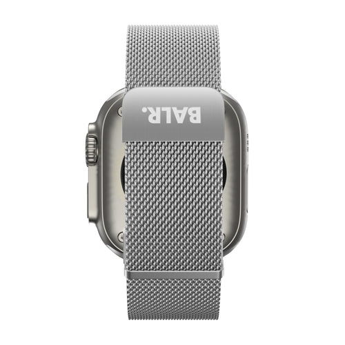 BALR Bracelet milanais Apple Watch Ultra (argent)