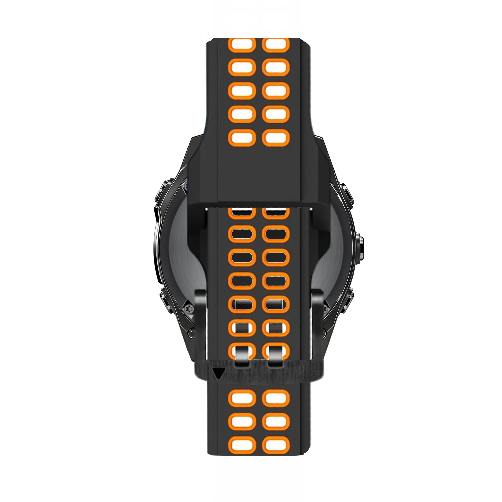 Bandz Garmin D2 Mach 2 - 51mm Schnallen-Dual Sportarmband (Schwarz/Orange)