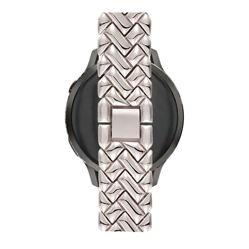 Bandz Bracelet metal 'V-Type' Garmin Forerunner 265s (lumière stellaire)