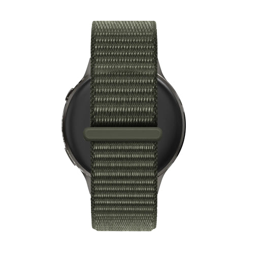 Bandz Garmin Vivoactive 4s Nylon Loop Strap (Dark Green)