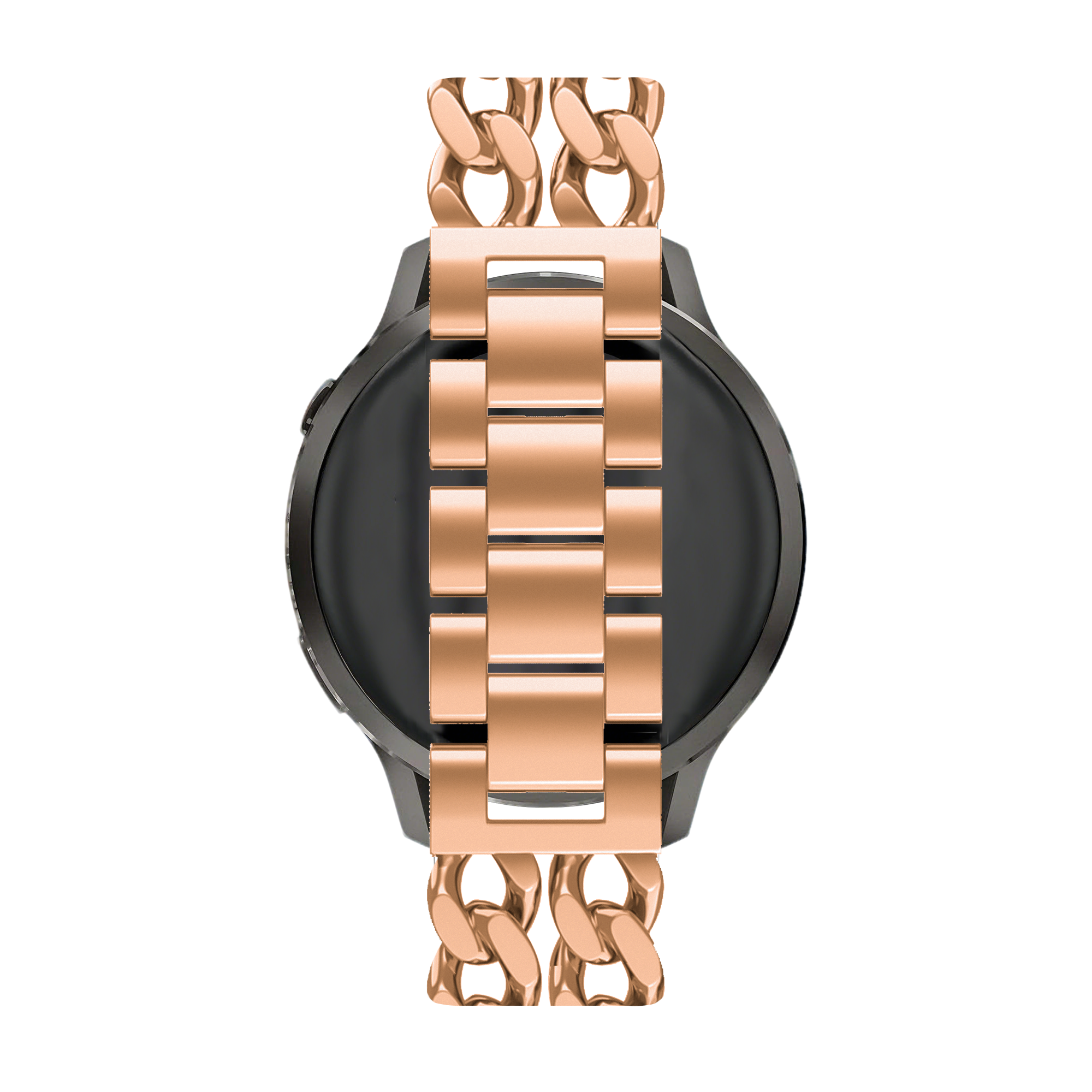 Bandz Coros Apex - 42mm Metal Strap 'Double Chains' (Rose Gold)