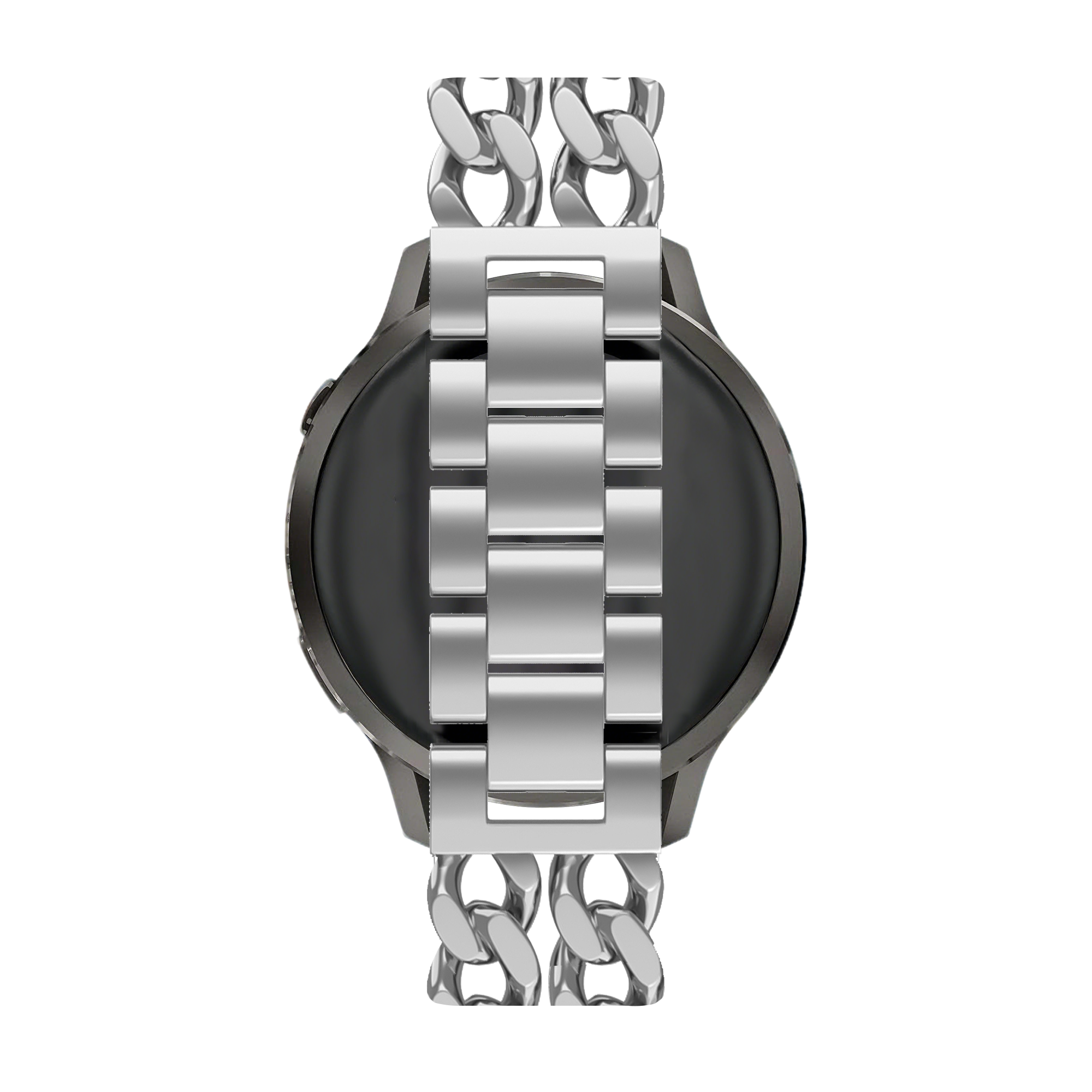 Bandz Coros Apex - 42mm Metal Strap 'Double Chains' (Silver)
