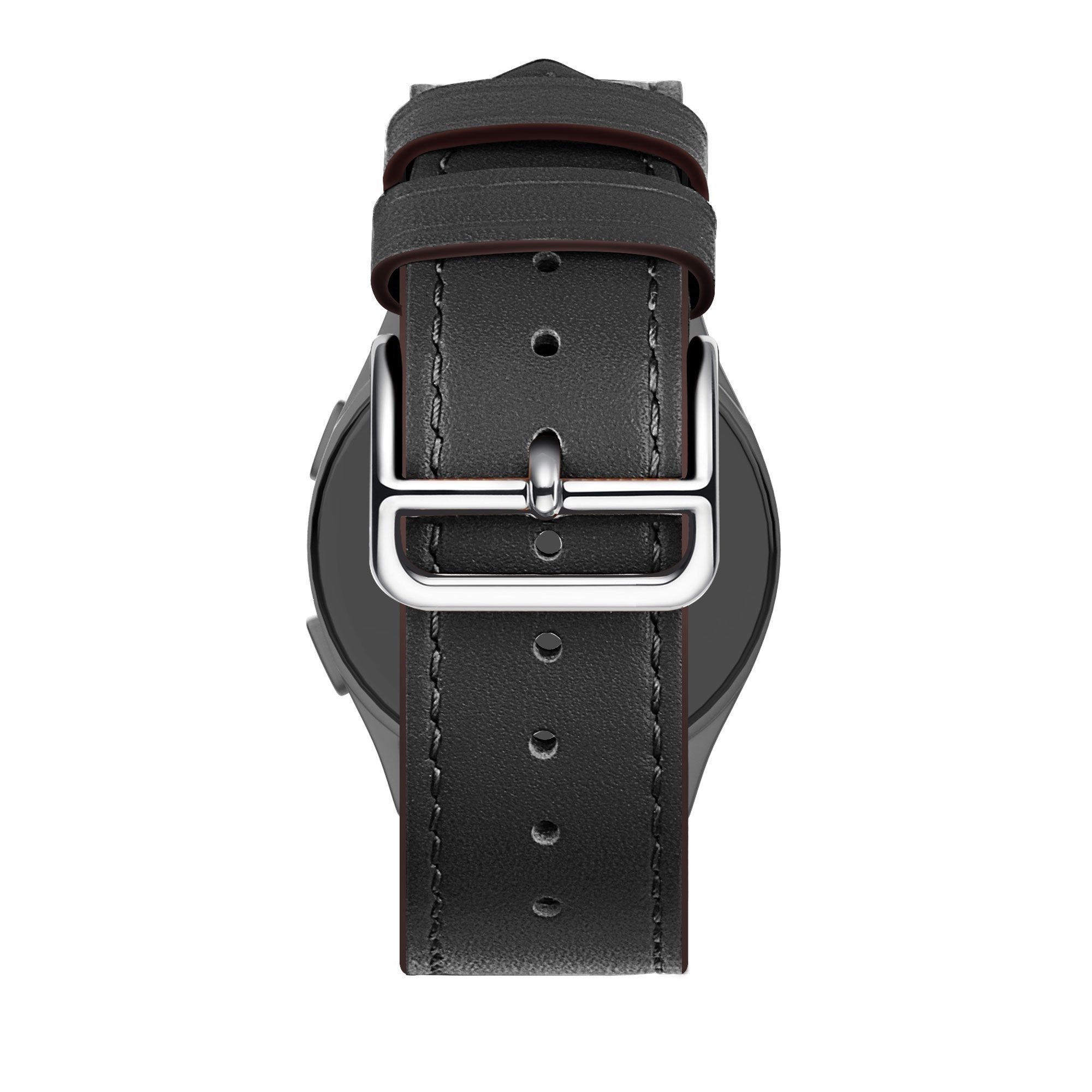 Bandz Bracelet cuir 'Deluxe' Huawei Watch GT 5 Pro 46mm (noir)