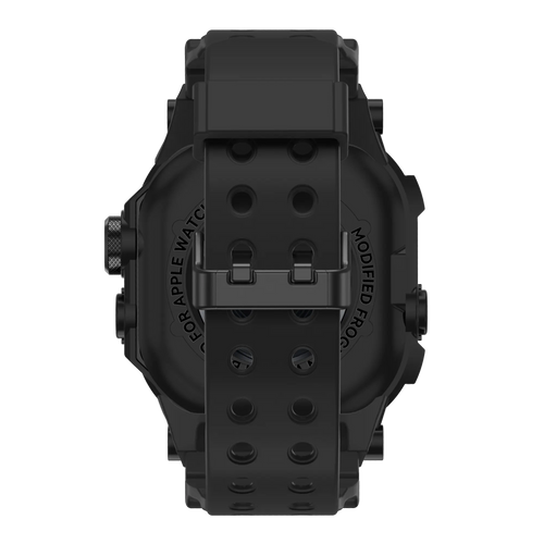 Bandz Correa TPU con funda Apple Watch Ultra (negro con negro)