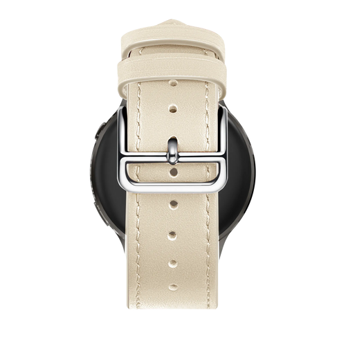 Bandz Garmin Forerunner 265s lederen band 'Deluxe' (beige)