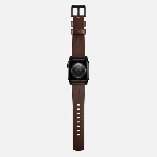 Nomad Modern Apple Watch Leather Strap (Brown/Black)