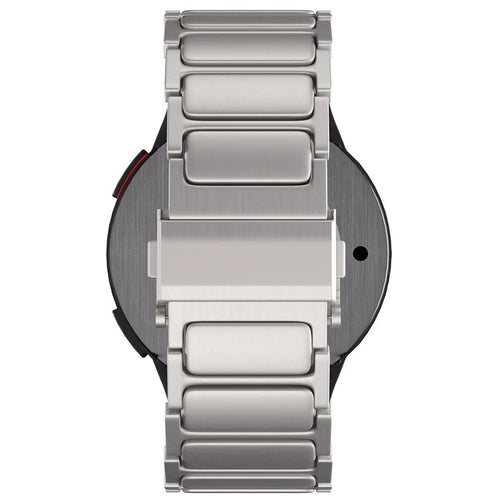 Titanium Strap 'One Push', on a watch, direct rear view