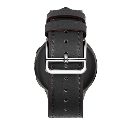 Bandz Garmin Forerunner 265s Leather Strap 'Deluxe' (Black)