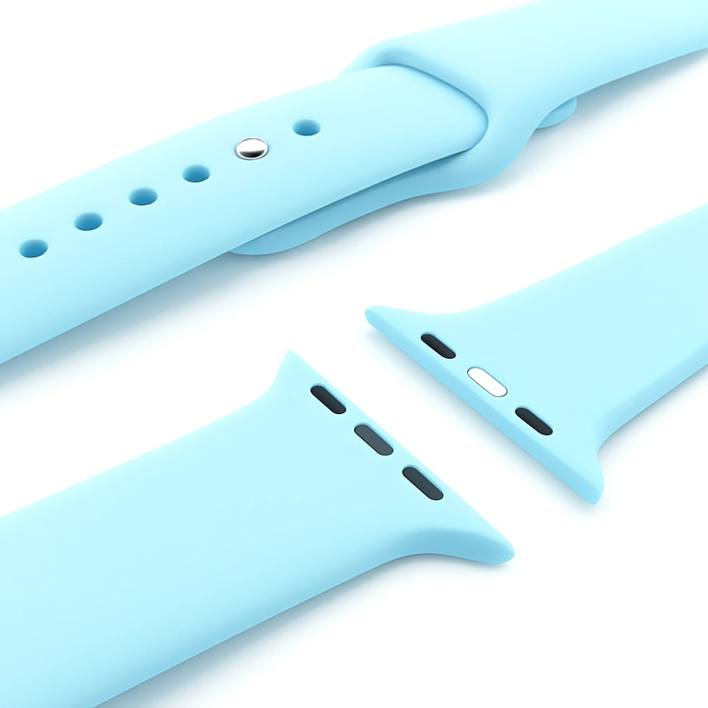 Correa silicona Apple Watch (azul claro)