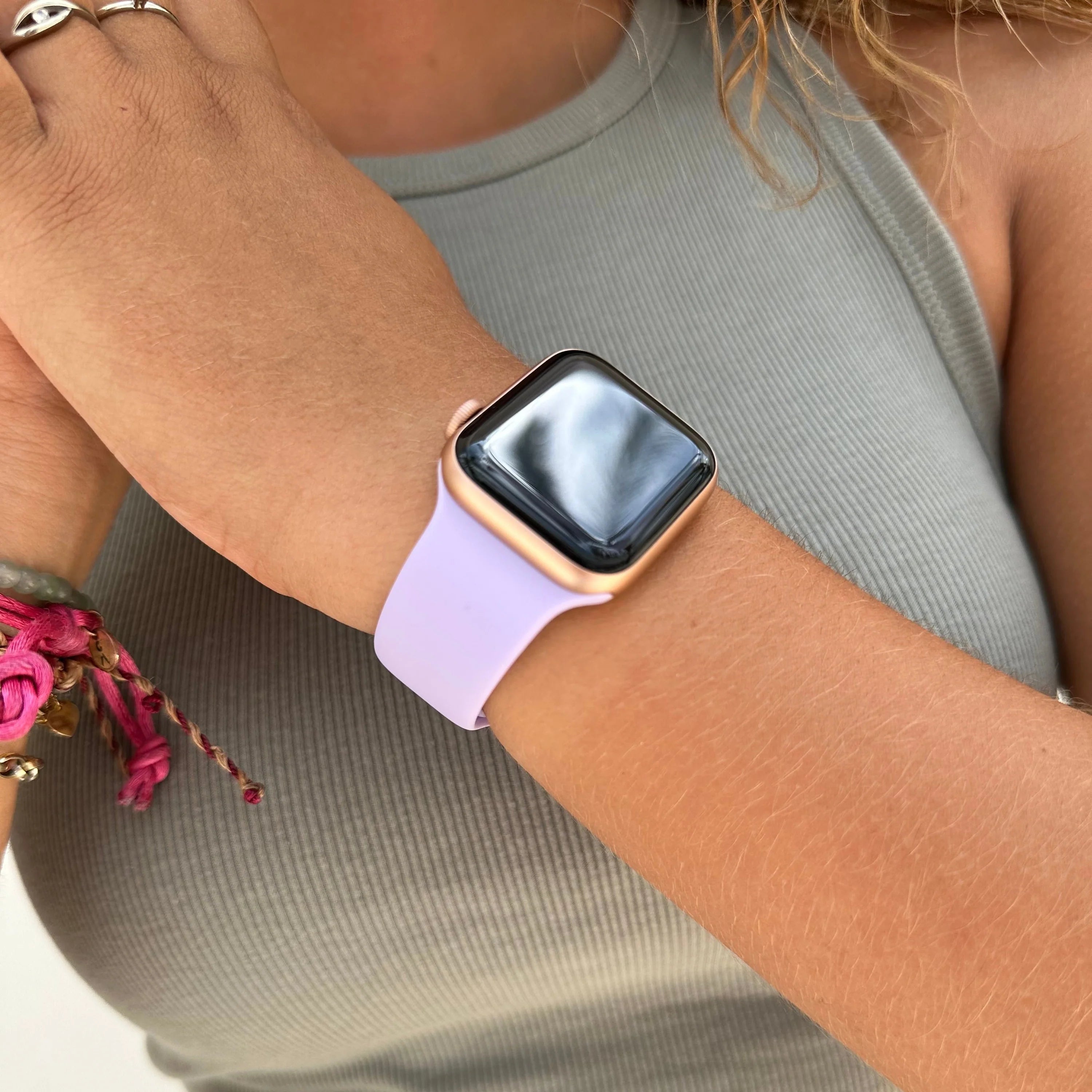 Correa silicona Apple Watch (lila)