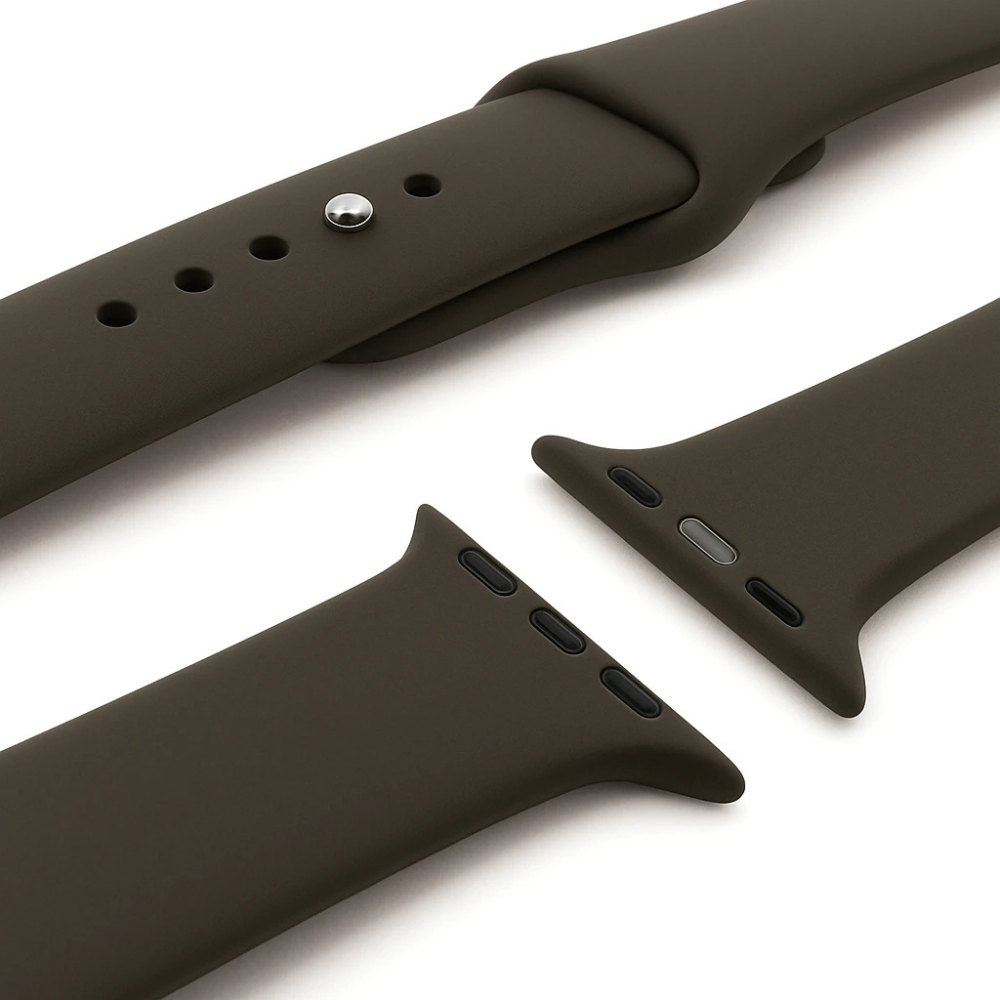 Correa silicona Apple Watch (verde oscuro)