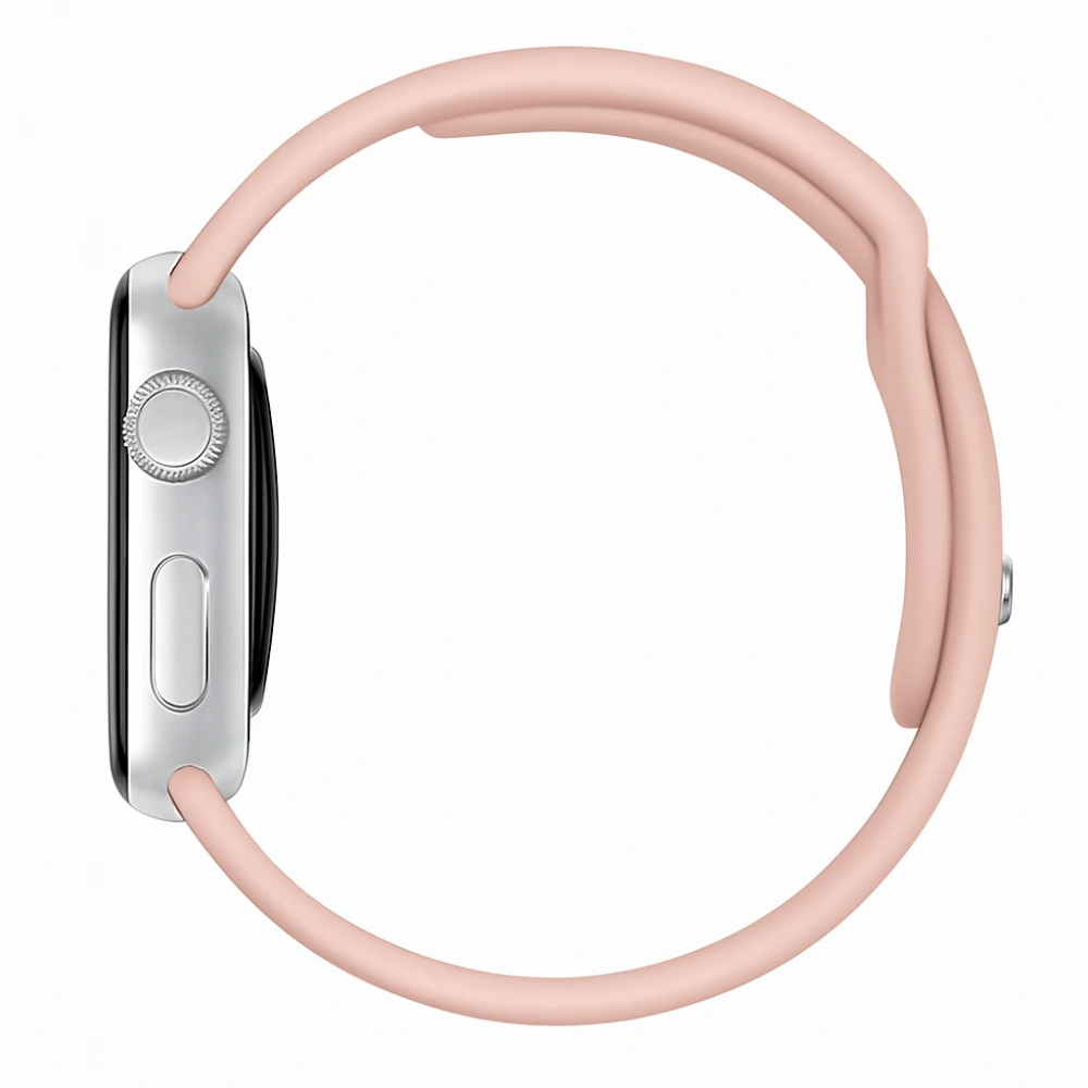 Correa de silicona Apple Watch (rosa bebé)