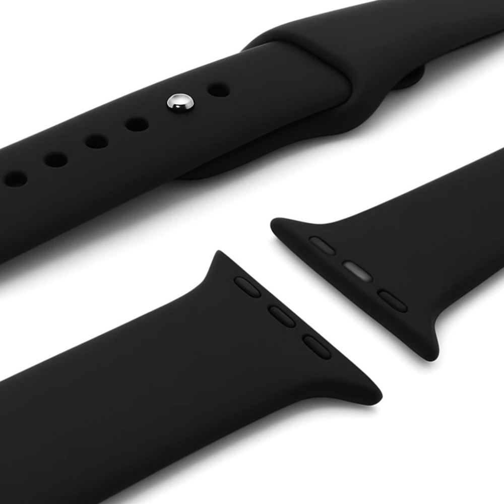 Apple Watch Silicone Strap (Black)