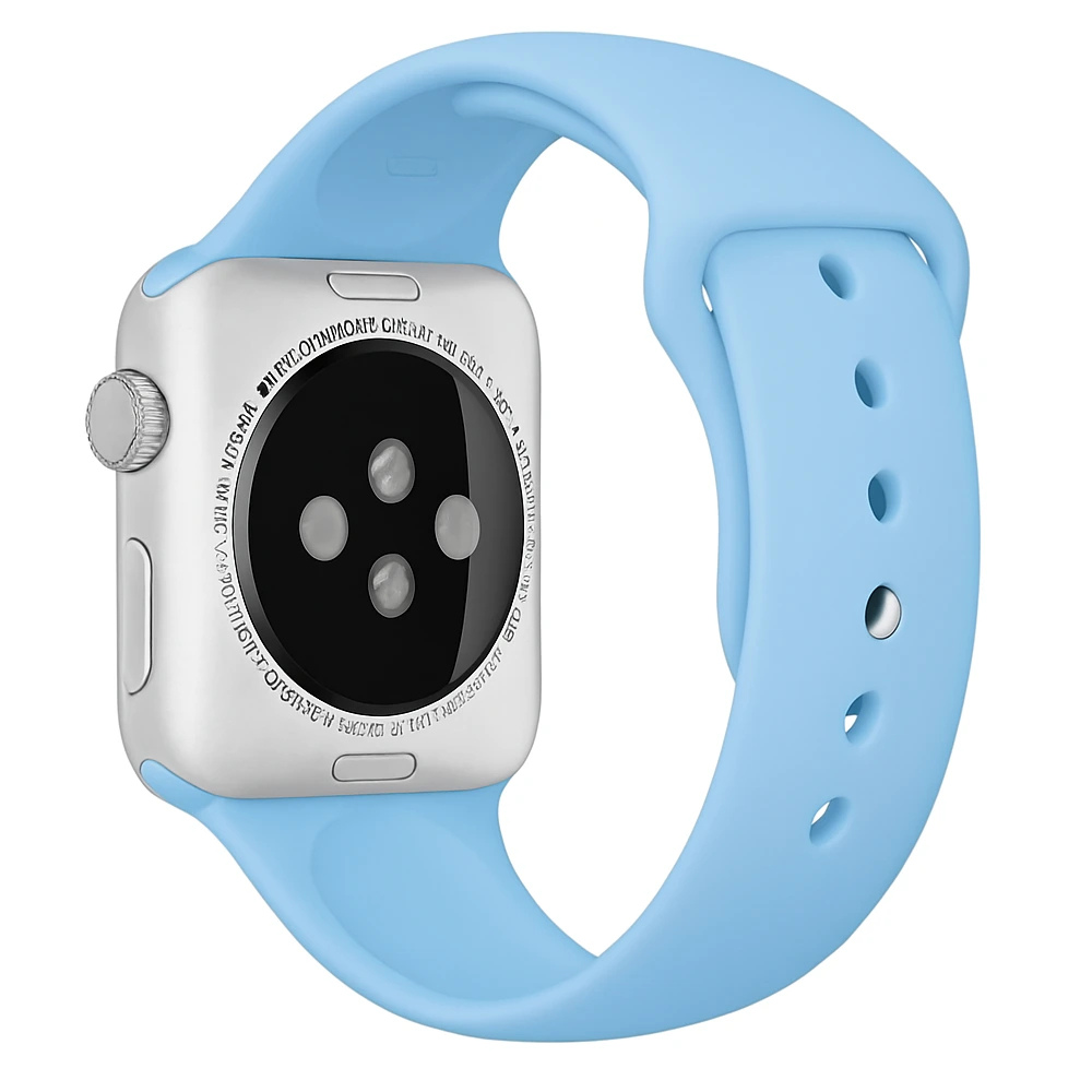 Correa silicona Apple Watch (azul agua)