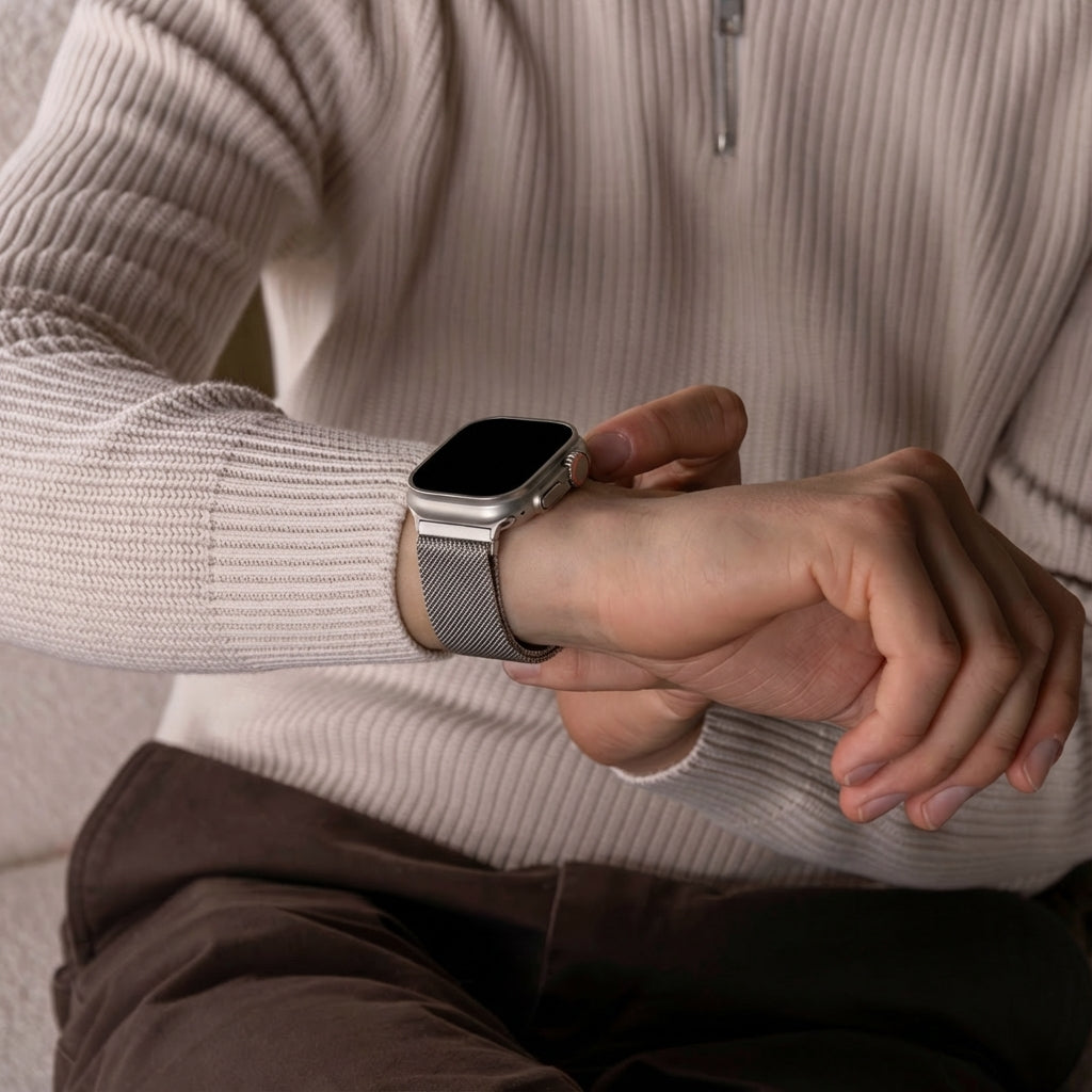 Correa milanese Apple Watch (titanium)