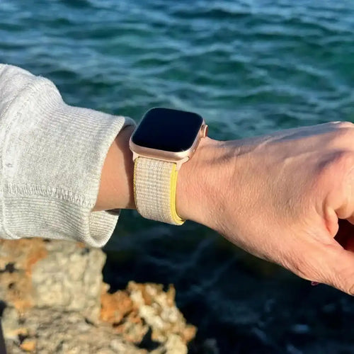 Apple Watch nylon loop bandje (sterrenlicht mix)