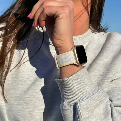 Apple Watch nylon loop bandje (sterrenlicht mix)