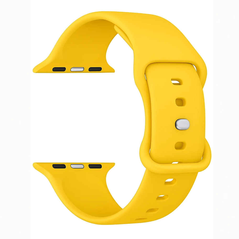 Correa silicona Apple Watch (amarilla)