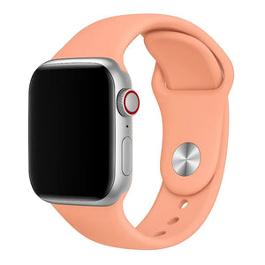 Bracelet silicone Apple Watch 38/40/41mm ((orange)-rose) 