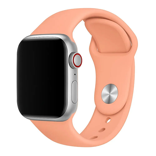 Bracelet silicone Apple Watch 38/40/41mm ((orange)-rose) 