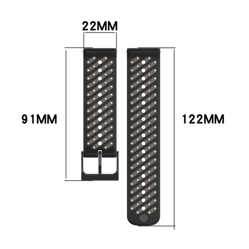 CMF Watch Pro 2 Striped Silicone Strap (Black)