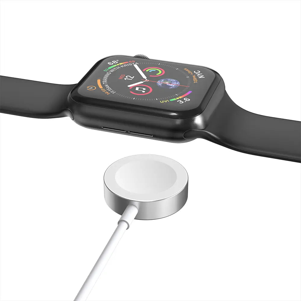 Strap-it USB-A Metal Apple Watch charger (White)