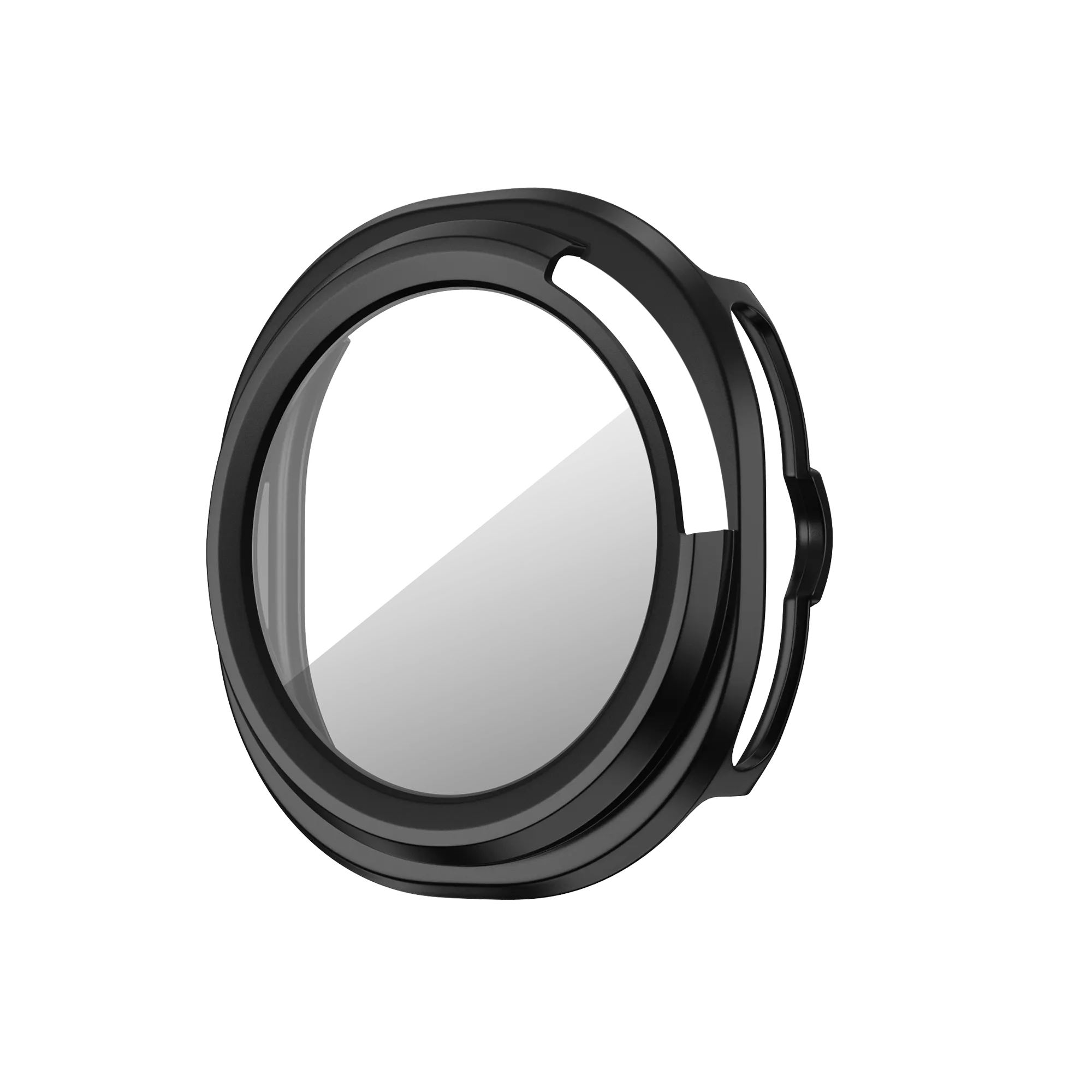 Bandz Samsung Galaxy Watch 8 Classic PC Cover with Glass (Black)