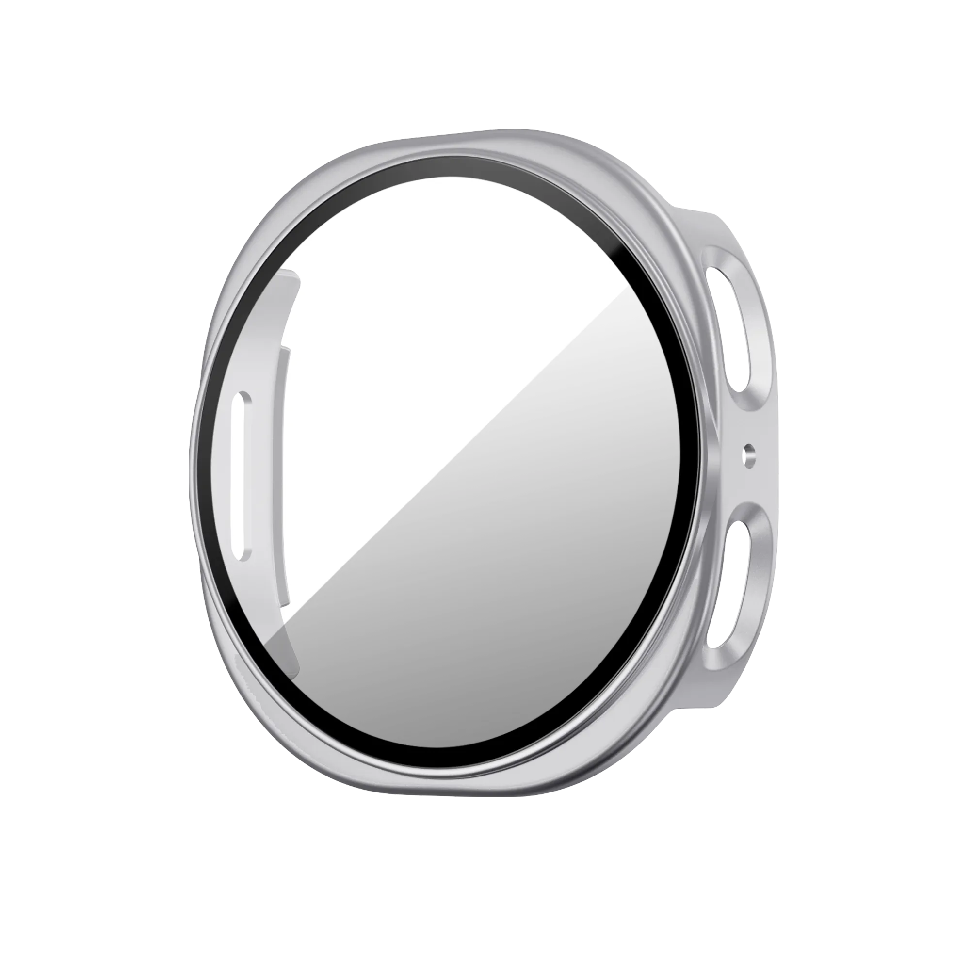 Bandz Samsung Galaxy Watch 8 - 44mm PC Cover with Glass (Silver)