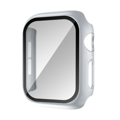 Bandz Funda PC con vidrio Apple Watch 10/11 (plateado)