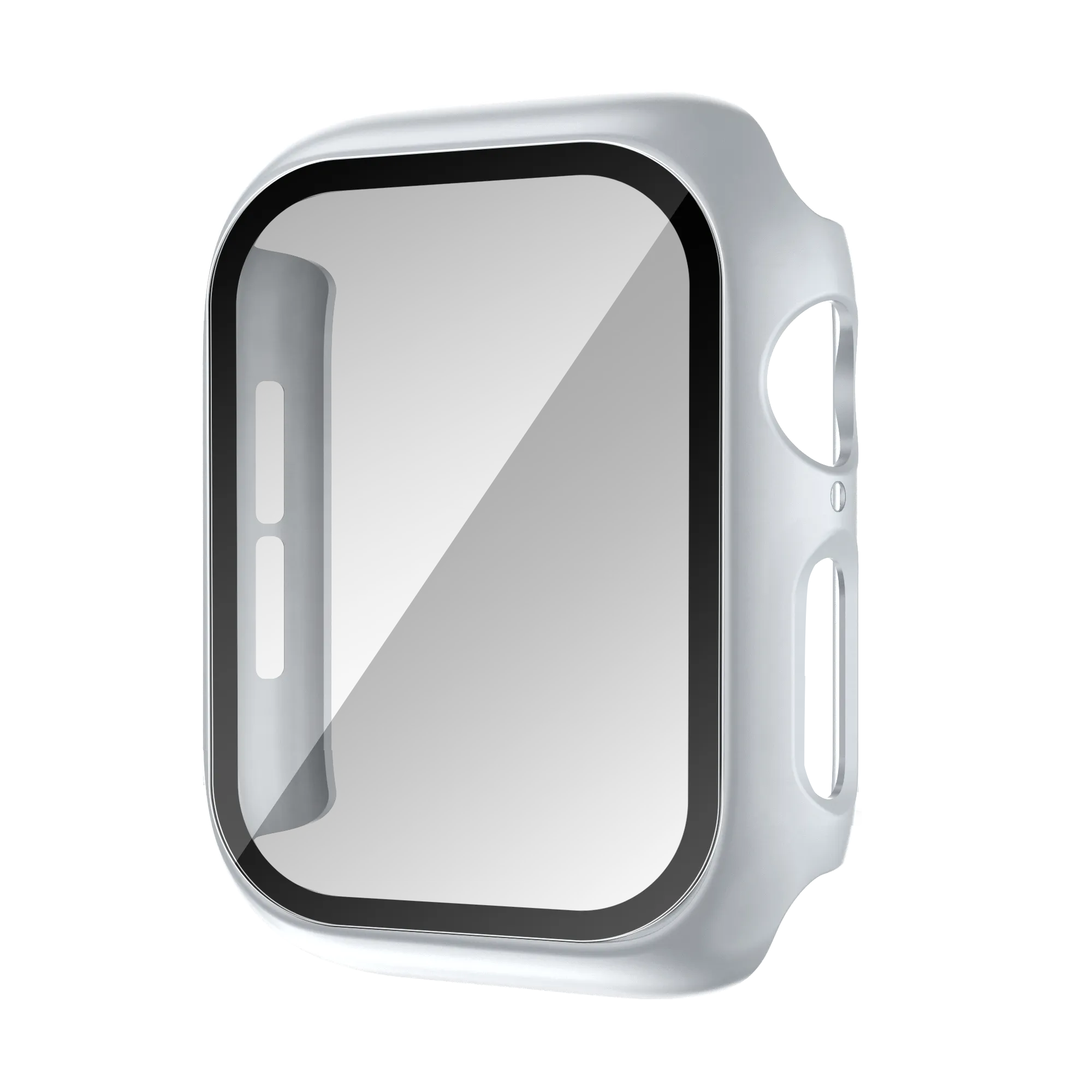 Bandz Funda PC con vidrio Apple Watch 10/11 (plateado)