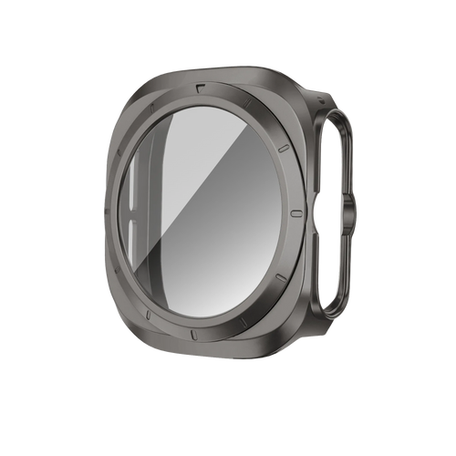 Bandz Funda PC con vidrio Samsung Galaxy Watch Ultra (gris titanio)