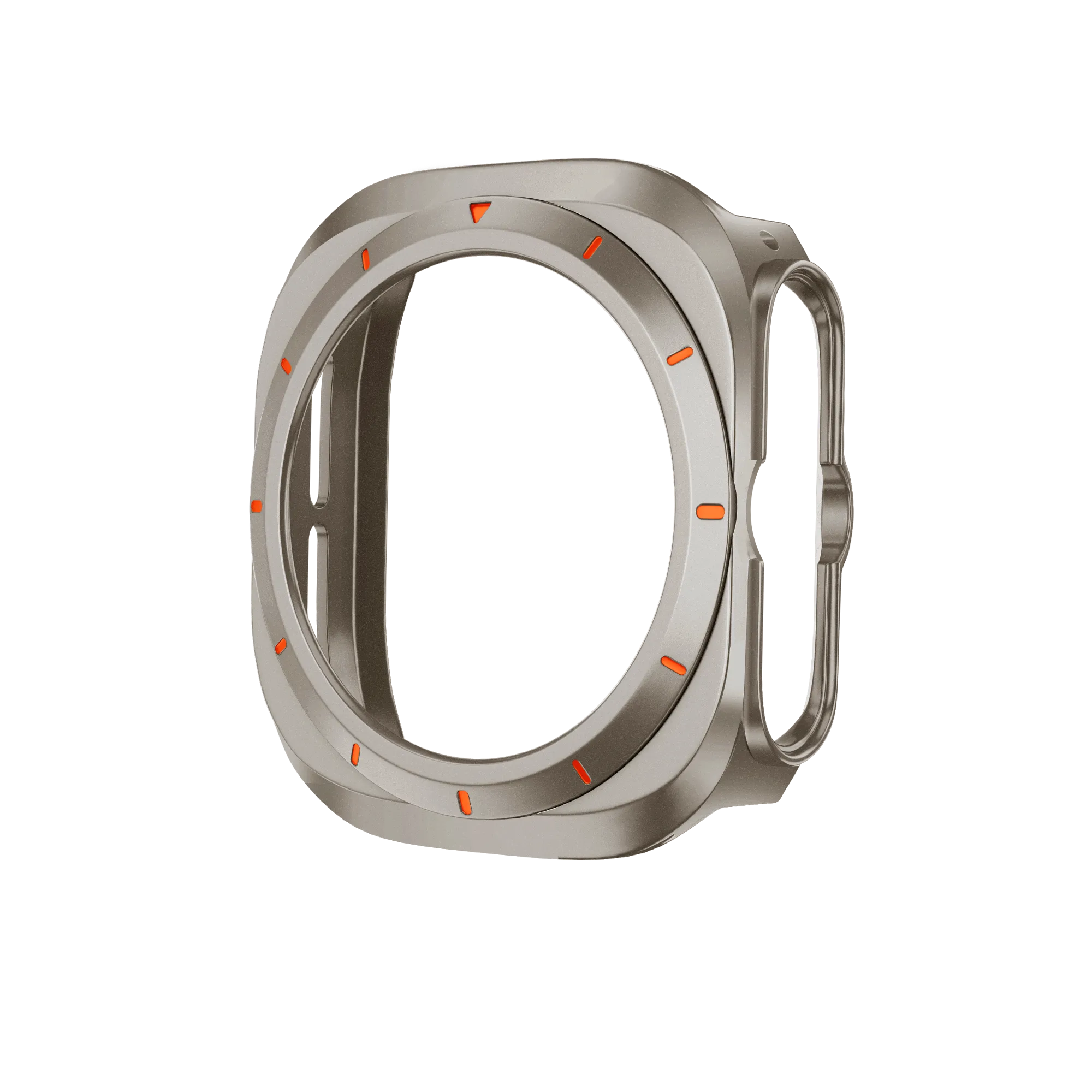 Bandz Funda PC bisel Samsung Galaxy Watch Ultra (titanio /naranja)
