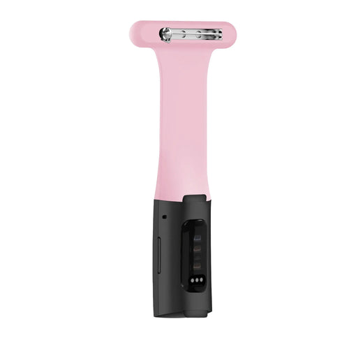 Silicone Nurse Fob, pink, without a watch, 3/4 front view