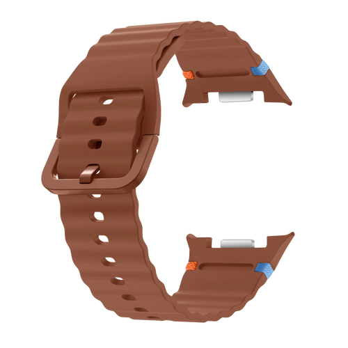 Samsung Galaxy Watch 8 Classic Wave Silicone Strap (Brown)