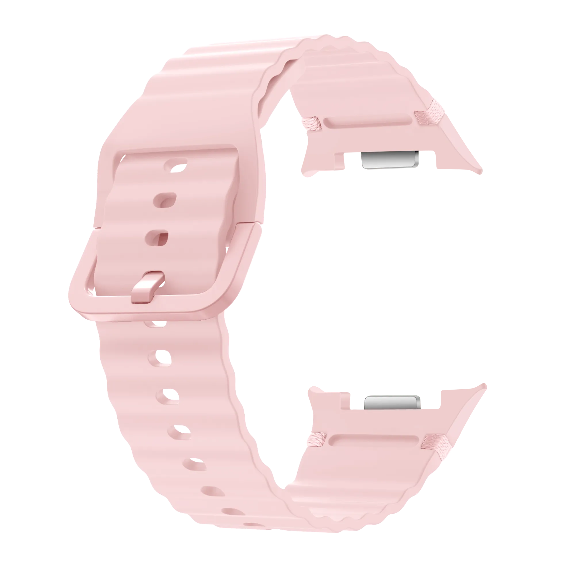 Samsung Galaxy Watch 8 - 40mm Wave Silicone Strap (Pink)