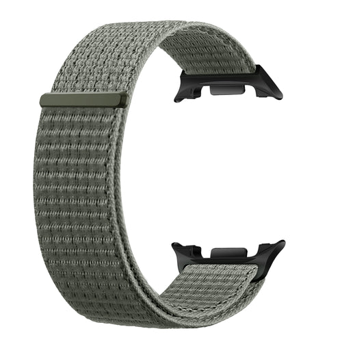 Bracelet nylon Samsung Galaxy Watch 8 - 44mm (gris-vert)
