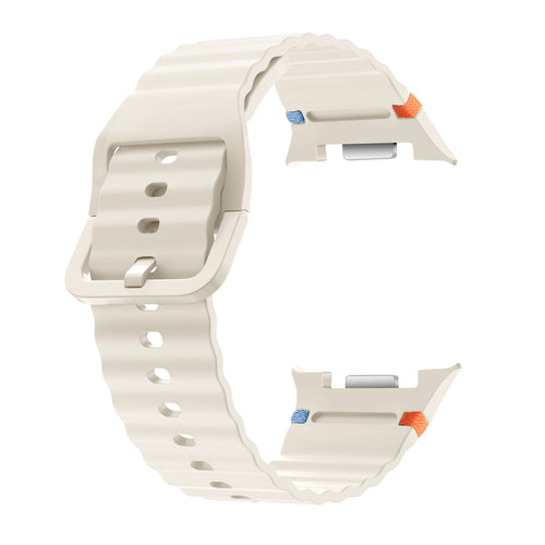 Samsung Galaxy Watch 8 - 44mm Wave Silikonarmband (Polarstern)