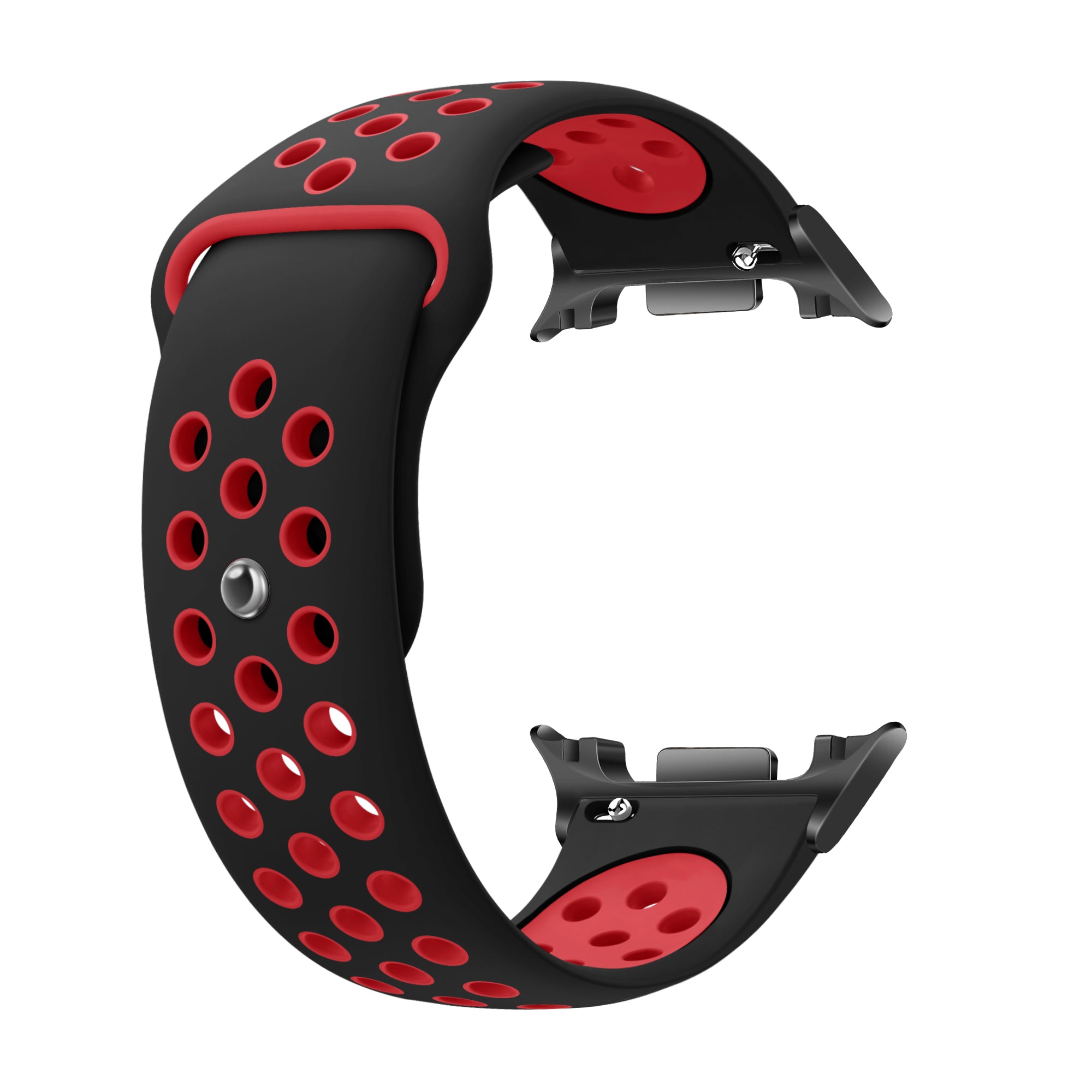 Samsung Galaxy Watch 8 - 40mm Sportarmband (Schwarz/Rot)