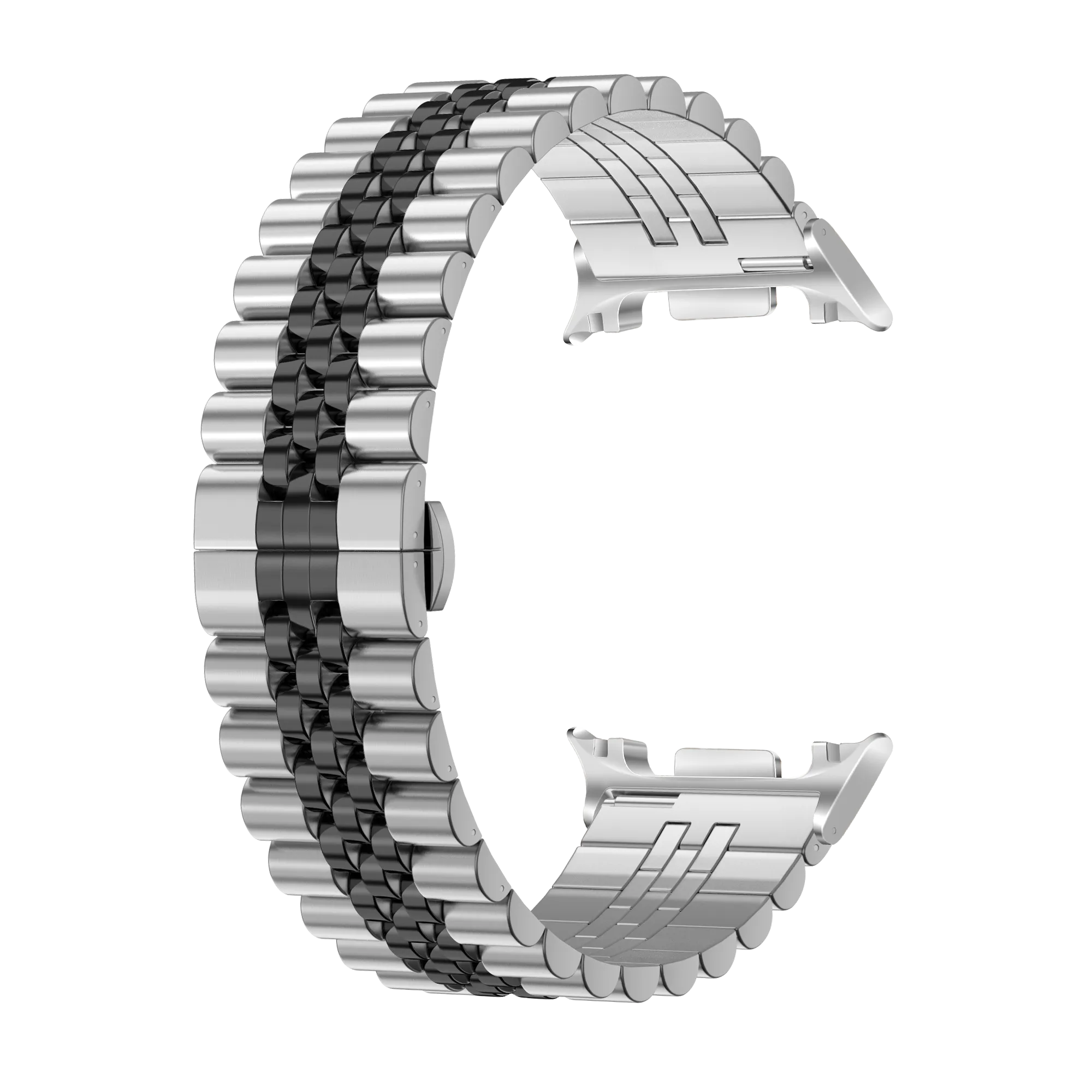 Samsung Galaxy Watch 8 Classic Jubilee Steel Strap (Silver/Black)