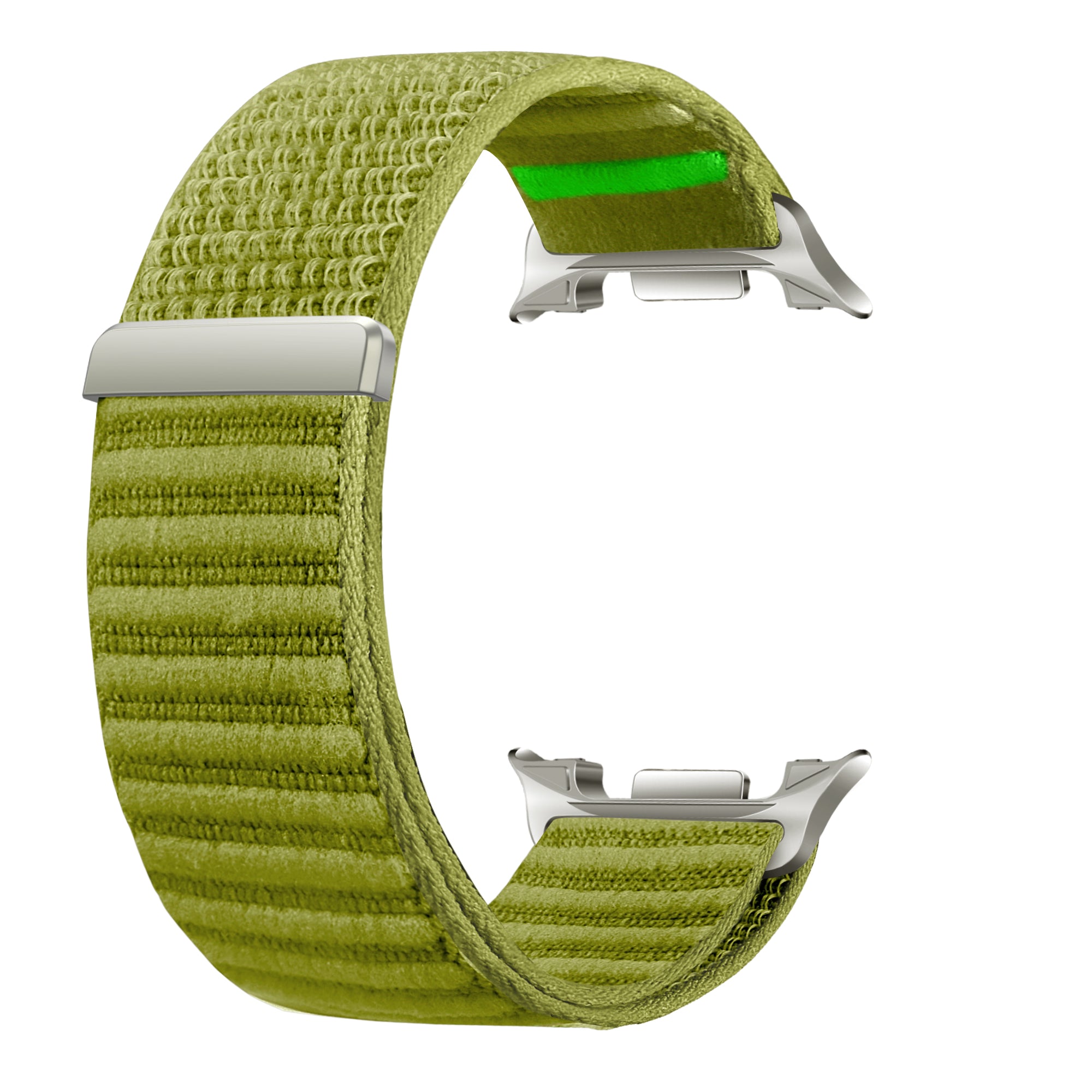 Samsung Galaxy Watch 9 - 44mm Wave Nylon Strap (Field Green)
