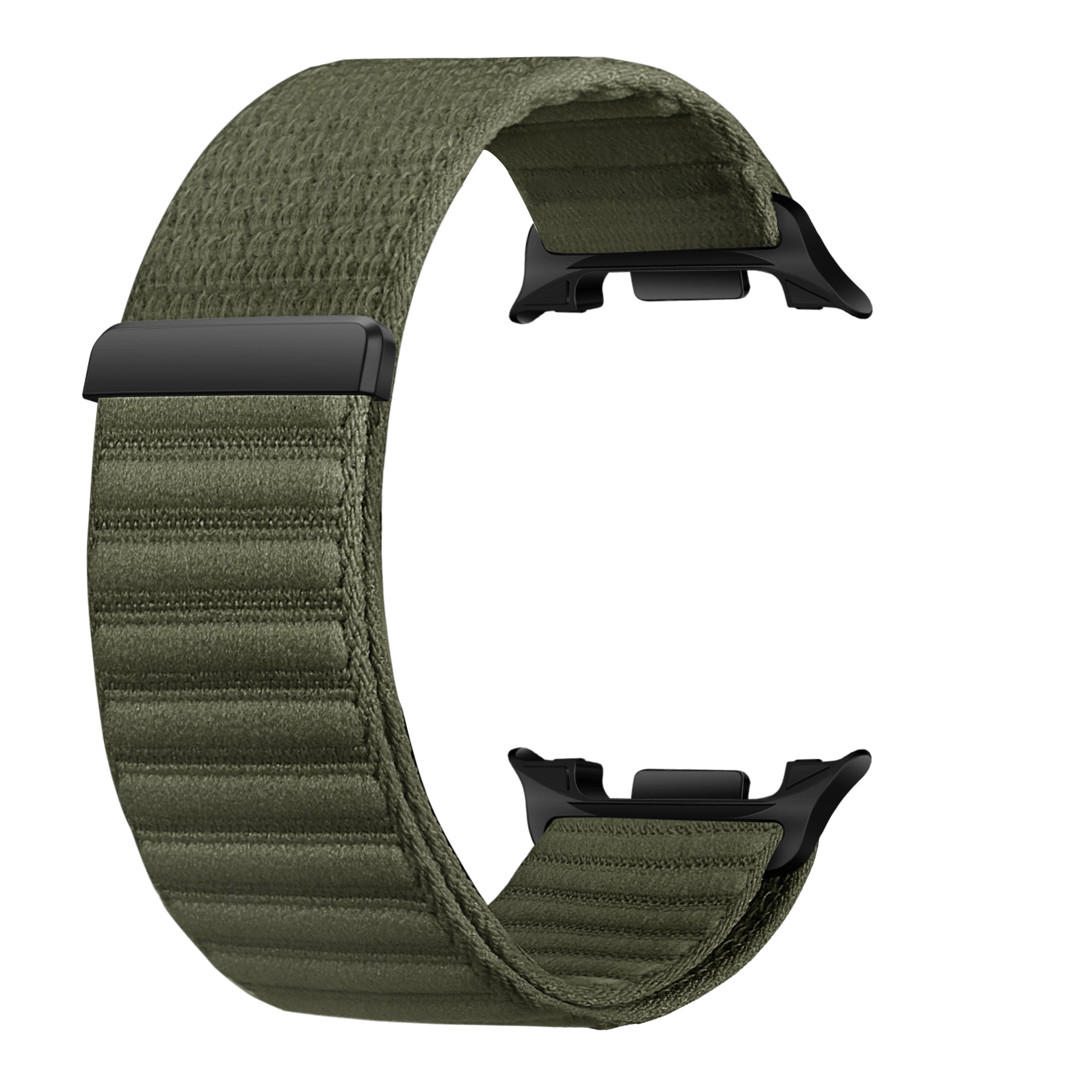 Bracelet nylon Wave Samsung Galaxy Watch 8 Classic (vert foncé)
