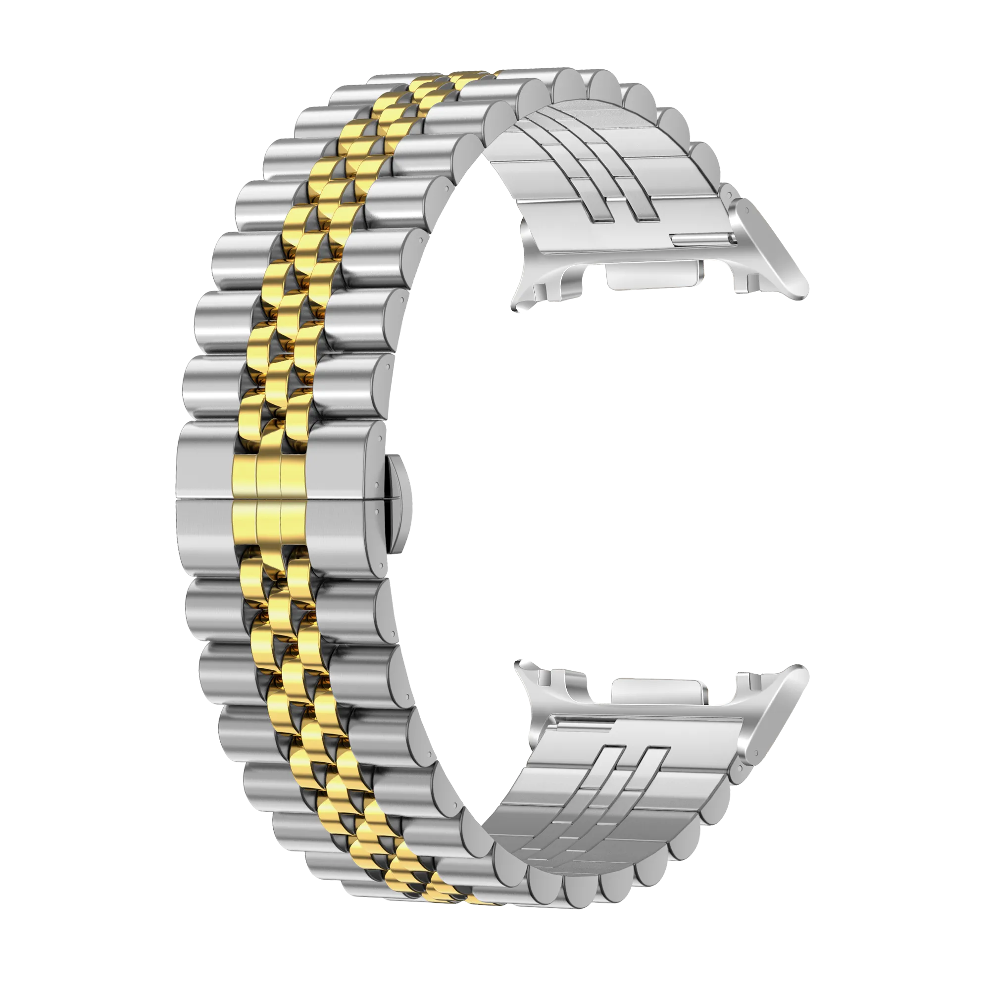 Samsung Galaxy Watch 8 - 40mm Jubilee Steel Strap (Silver/Gold)