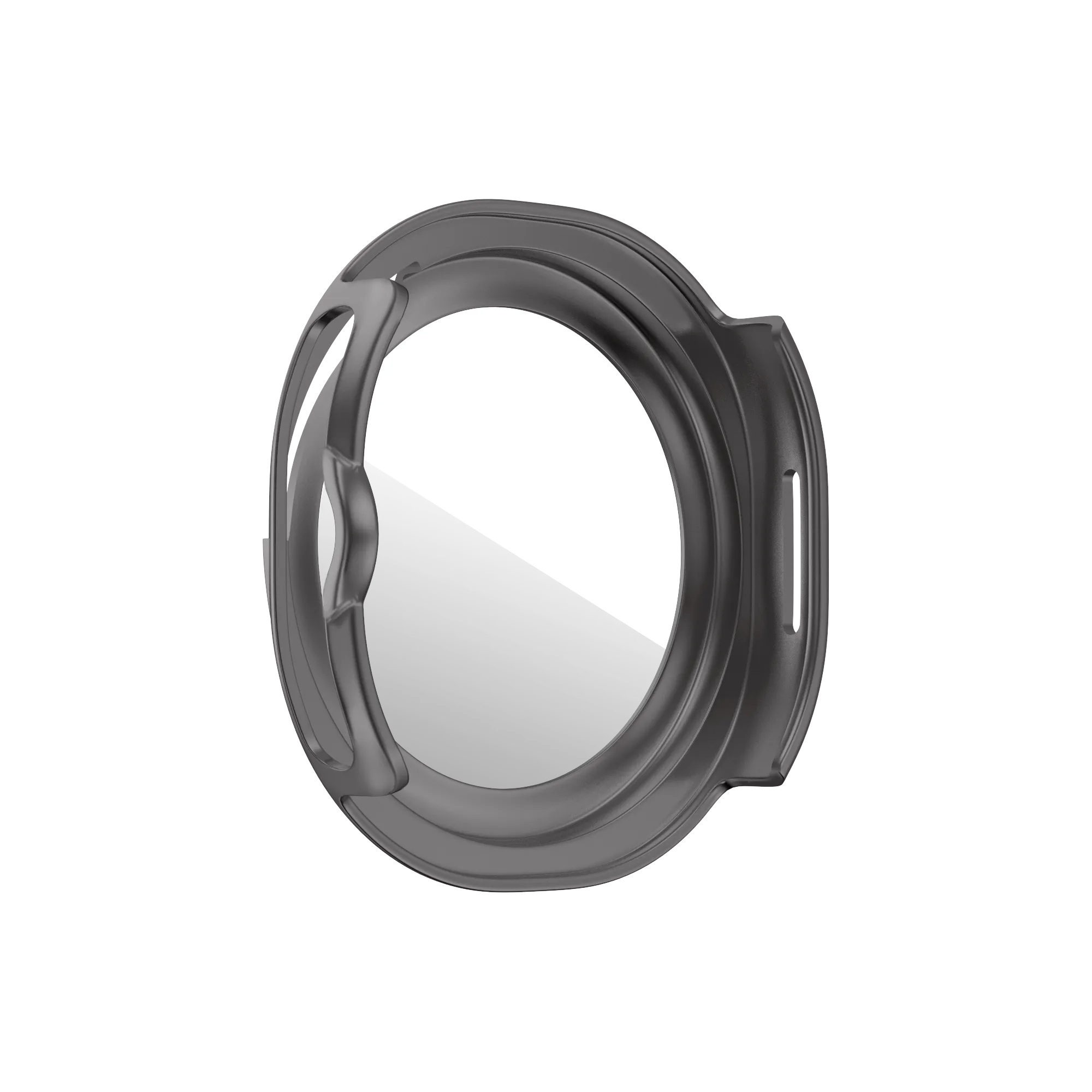 Bandz Samsung Galaxy Watch 8 Classic Bezel Cover mit Glas (Titan Grau/Orange)