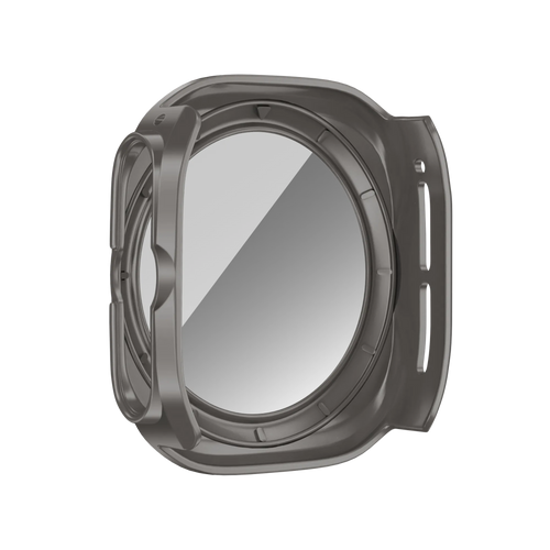Bandz Funda PC con vidrio Samsung Galaxy Watch Ultra (gris titanio)